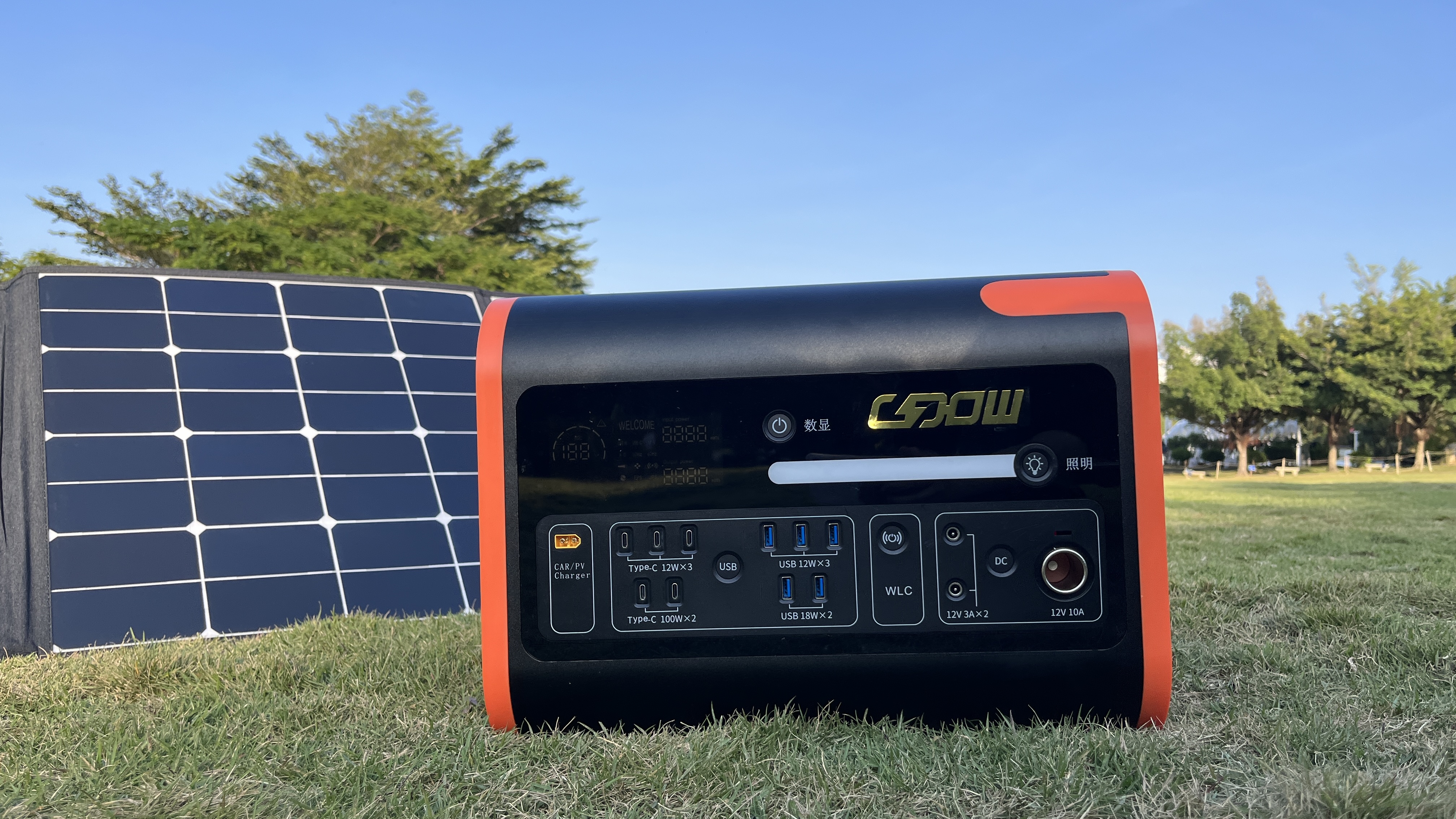 Système d'énergie solaire 2023 W, dernière conception, alimentation électrique spéciale avec chariot, centrale électrique Mobile Portable pour Camping en plein air, 2200