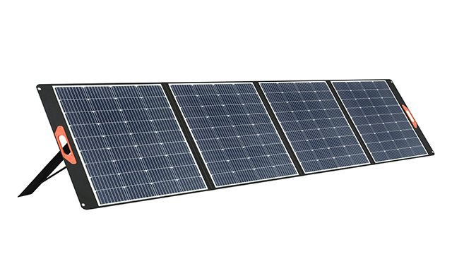 Panneau solaire photovoltaïque pliable portatif de batterie de silicium monocristallin de l'énergie verte extérieure 400W