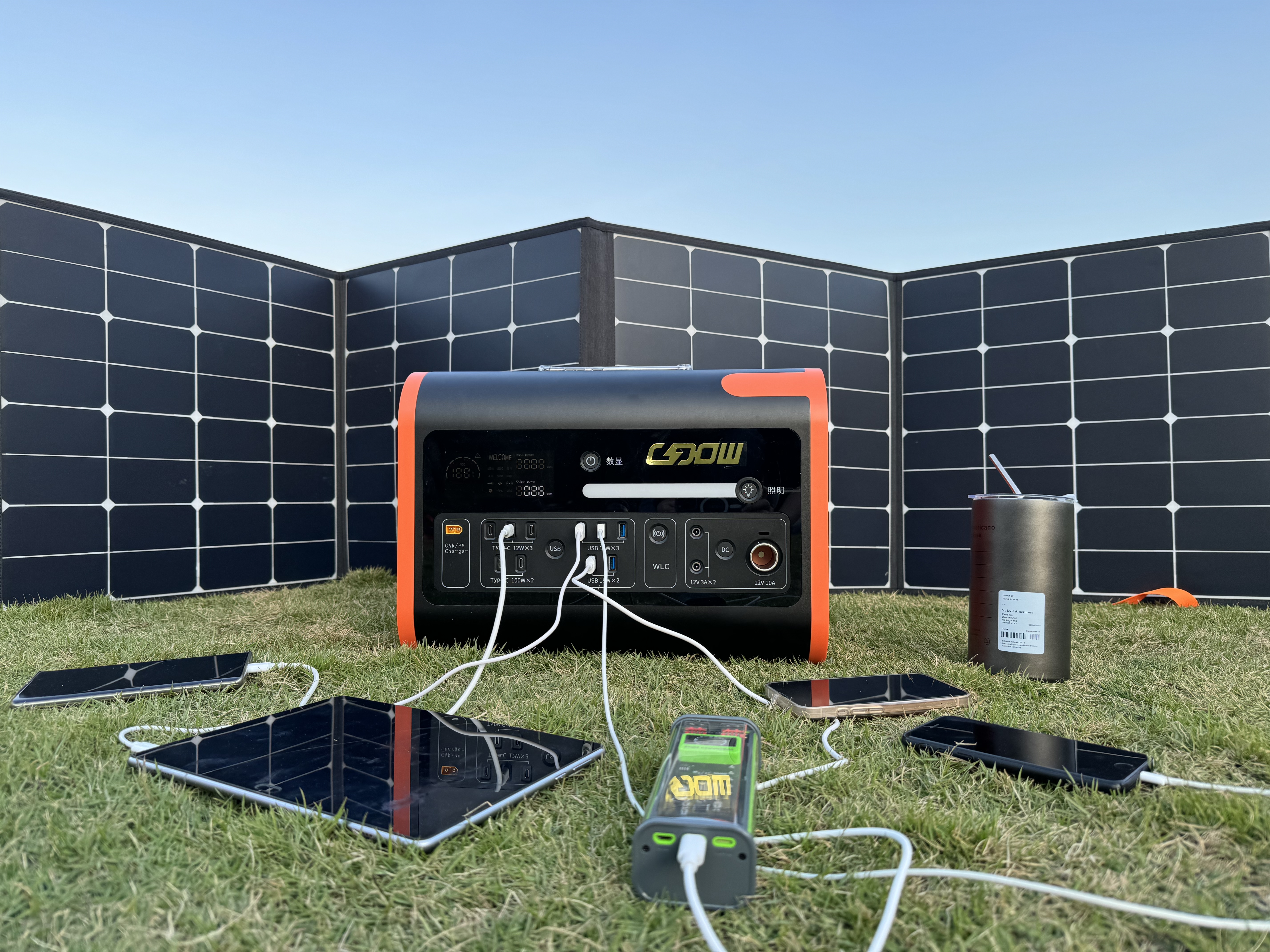 Centrale solaire à batterie au Lithium, générateur Mobile d'urgence Portable monté sur véhicule