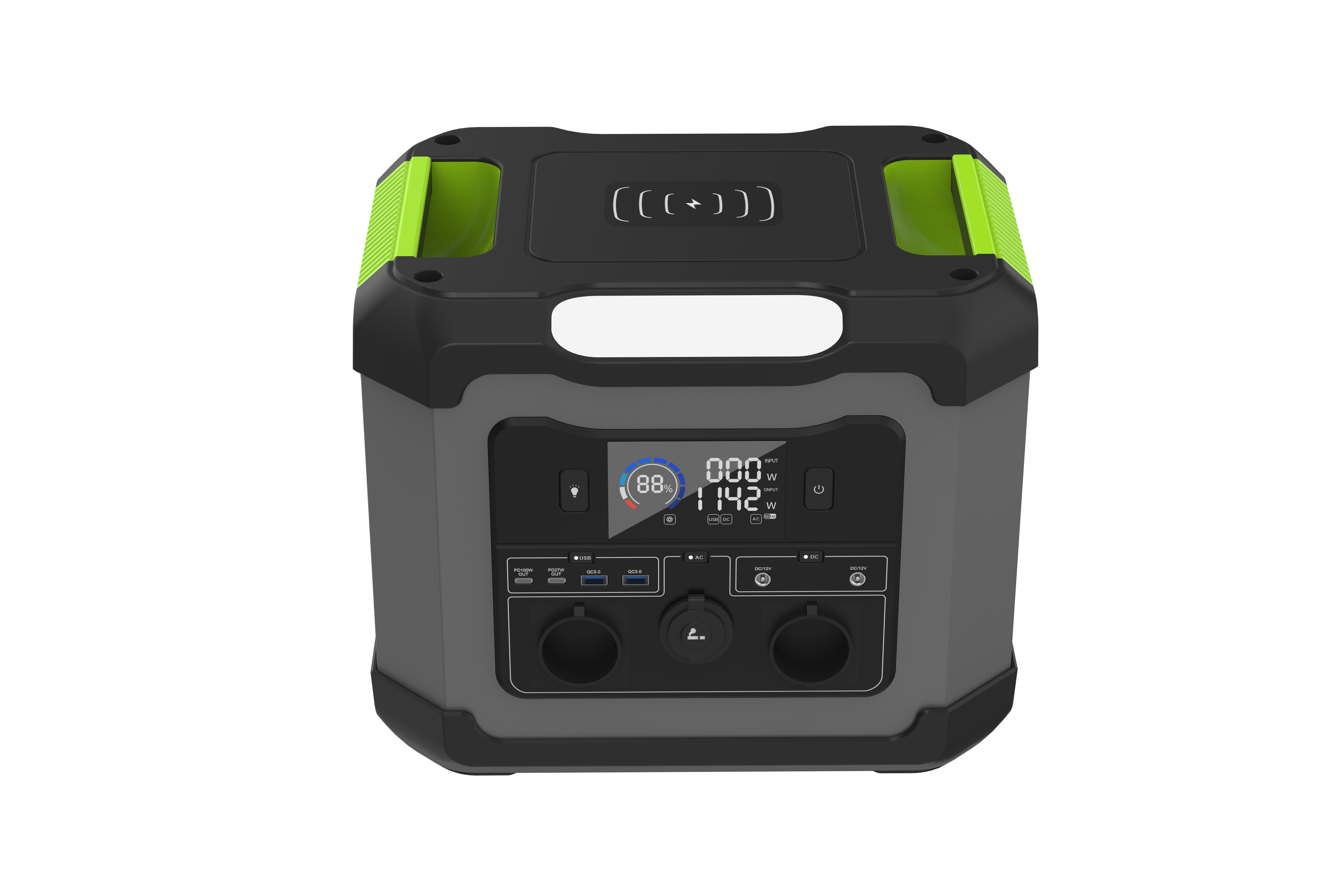 Batterie 1200WLiFePO4, centrale électrique portable de camping, générateur solaire, stockage d'énergie