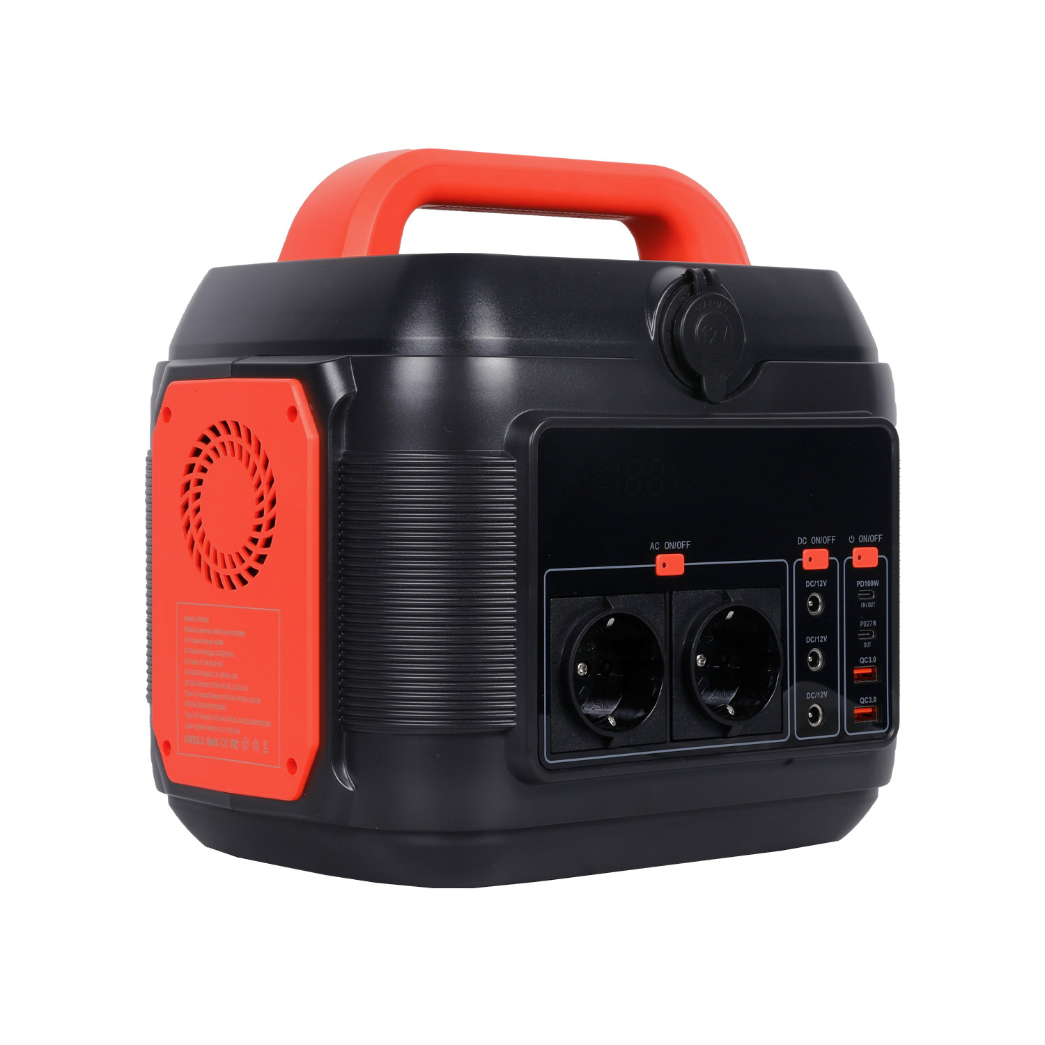 Générateur solaire portable rechargeable Pd100W, sortie 600W, centrale électrique domestique de secours
