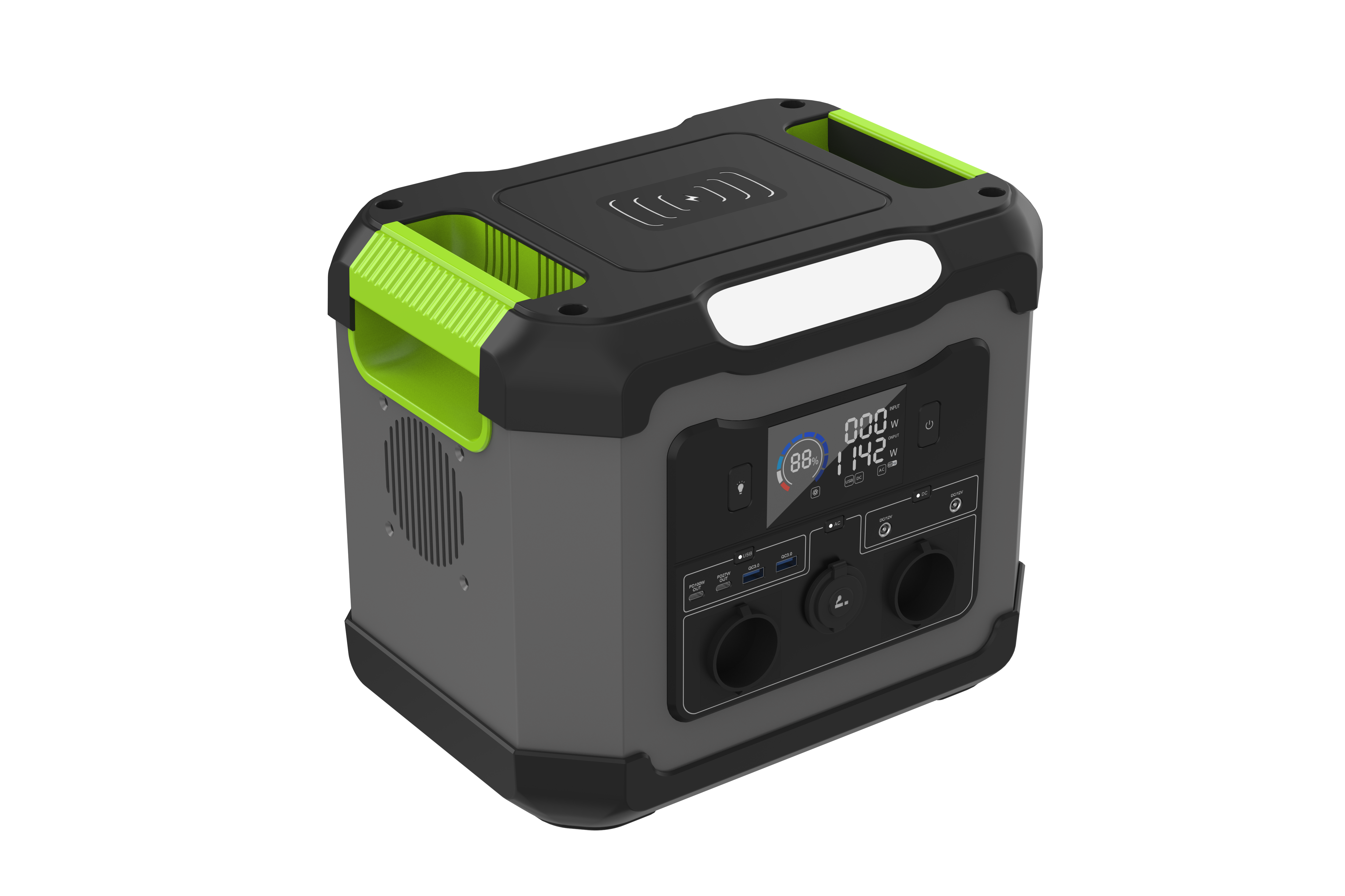 Batterie 1200WLiFePO4, centrale électrique portable de camping, générateur solaire, stockage d'énergie