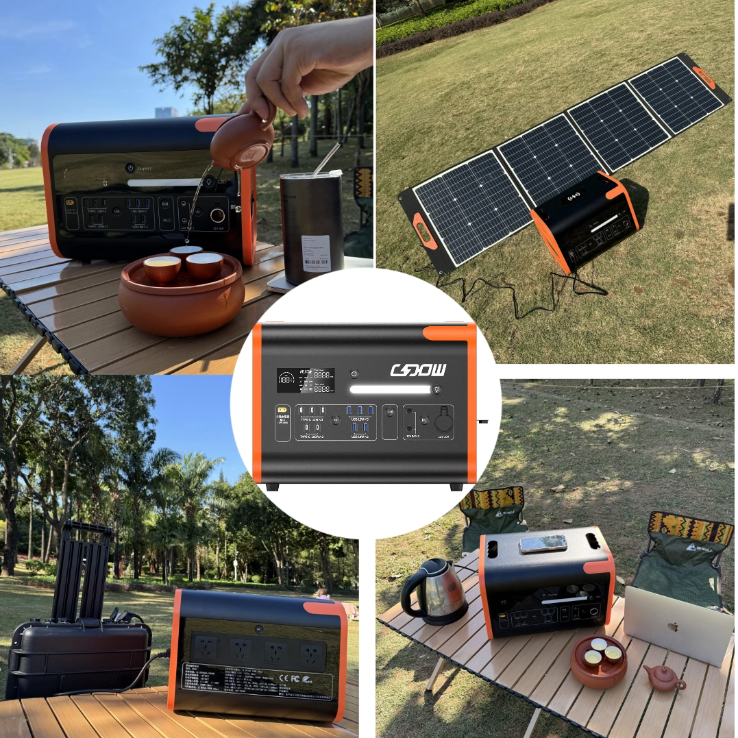 Fabricant bon prix utilisation extérieure batterie Lifepo4 Europe stockage d'énergie générateur de puissance solaire 2400w 3kw centrale électrique portable