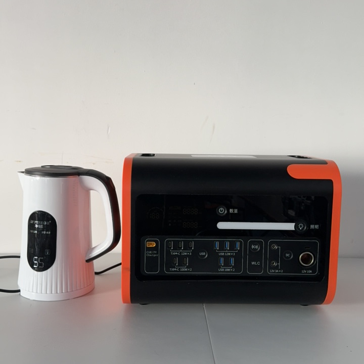 Centrale électrique solaire de secours portable, 2 200 W (2 048 Wh), pour la maison et le camping